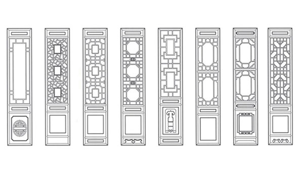 安溪喜迎门中式花格CAD设计图样式大全